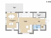 Продажа дома Монплезир-Пушкино 225 м² Киевское шоссе - 1 этаж - plan_1